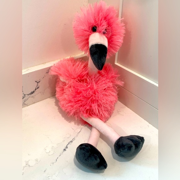 Flamingo Plush with dangling legs NWT - Picture 3 of 3